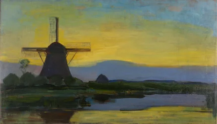 De Oostzijdse Molen bij Nacht